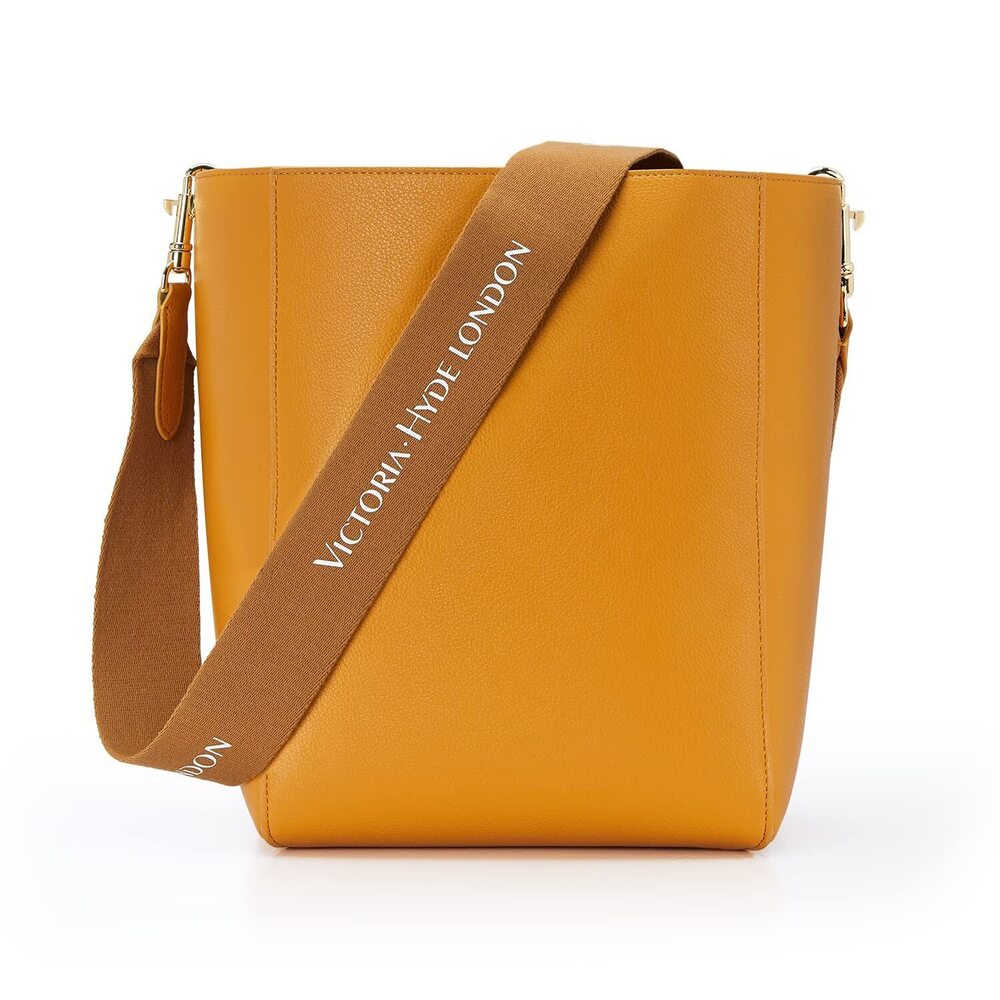 3266 Fashion Bucket Bags, Leather Handbags, Large Shoulder Bag Yellow